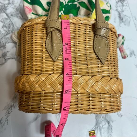 Pamela Munson x Riley Sheehey mini straw handbag wicker Tuckernuck - Picture 7 of 9